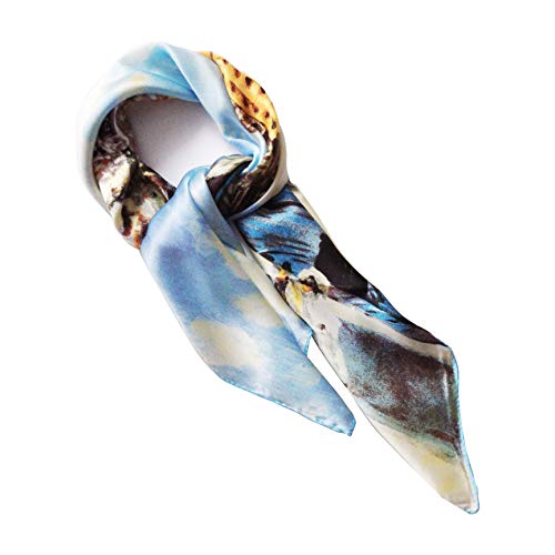 laprée - Bufanda de Seda Cuadrada Reproducción de la Pintura Pont Neuf por Pierre-Auguste Renoir