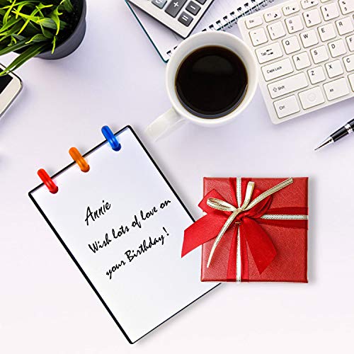 Larcenciel - Bloc de notas para escribir mensajes de oficina y escribir notas en blanco rellenable para la compra, tareas domésticas, 140 x 82 mm