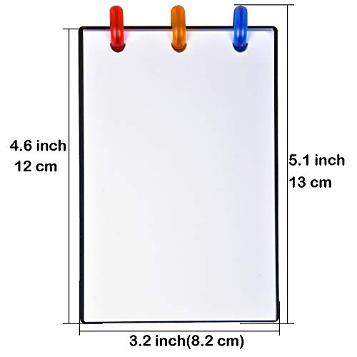 Larcenciel - Bloc de notas para escribir mensajes de oficina y escribir notas en blanco rellenable para la compra, tareas domésticas, 140 x 82 mm