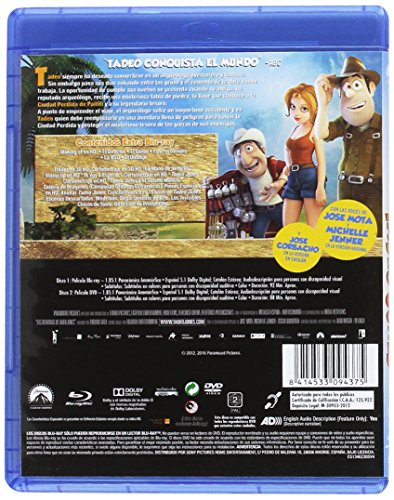 Las Aventuras De Tadeo Jones (DVD + BD) [Blu-ray]
