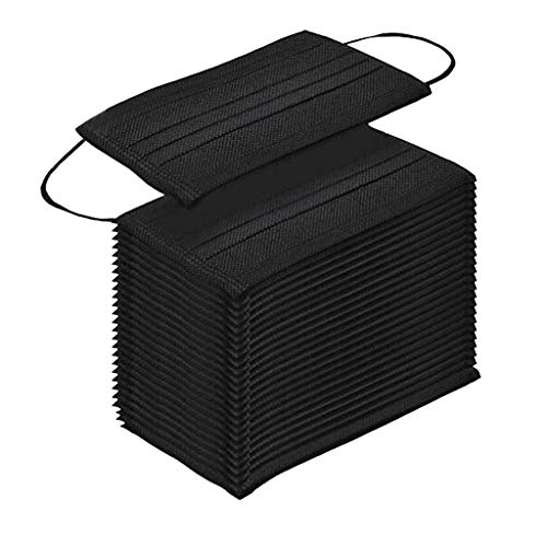 Las Orejeras Trabajo Antipolvo La Protección Transpirables Negros 50 PC