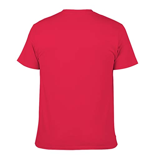 Lässig Camiseta para hombre, diseño con texto en alemán "Spaß Zitat alte Dame raucht Unkraut Druck Retro T-Shirt Hemd Red1 XL