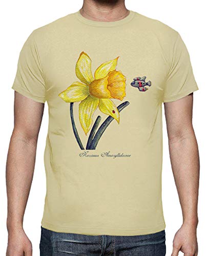 latostadora - Camiseta Future Botanical para Hombre Crema XL