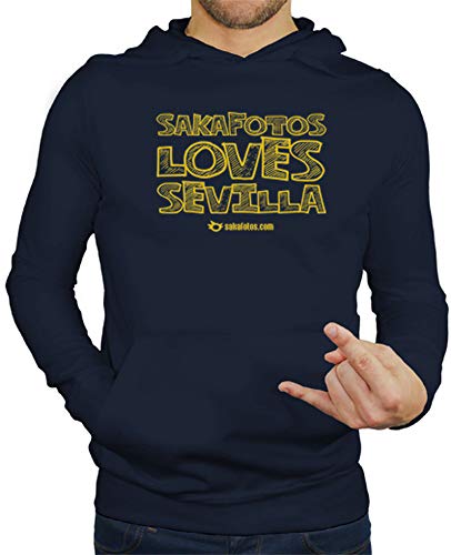 latostadora - Jersey Sakafotos Loves Sevilla para Hombre Azul Marino S
