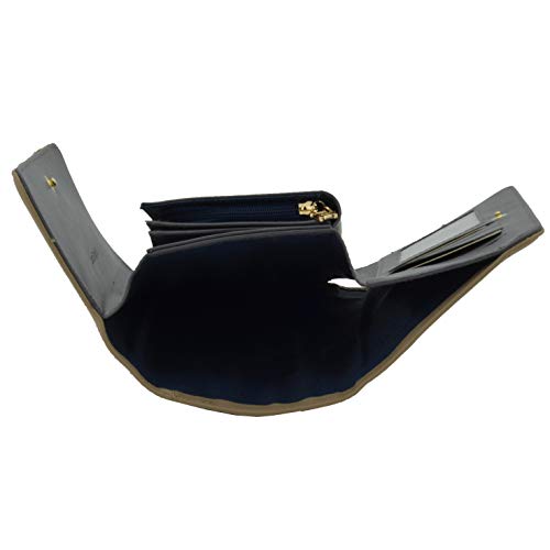 Laura Biagiotti Cartera para mujer en eco piel de PU con soporte de tarjetas y caja de regalo Marrón claro -