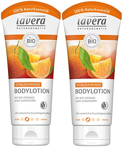 Lavera Body Lotion naranja orgánica y espino amarillo orgánico, 2-pack (2 x 200 ml)