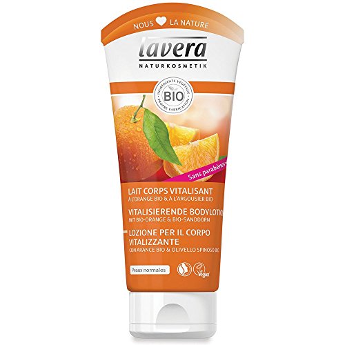 Lavera - Leche corporal revitalizante de naranja ecológica y espino amarillo ecológico, 200 ml