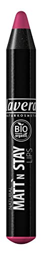 lavera Pintalabios Natural Matt'n Stay Lips -Matt‘n Pink 05- Lipstick ∙ Barra de Labios ∙ Efecto mate irresistible ✔ Cosmética Natural ✔ Bio ✔ Maquillaje Organico 100% Certificado (3.1 gr)