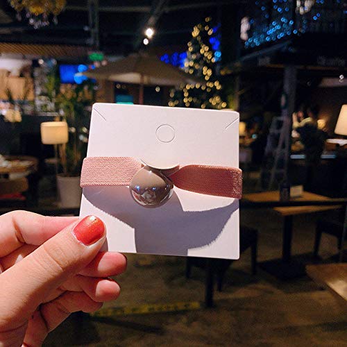 Lazos para el cabello redondos para mujeres Gomas para niñas Gomas para el cabello Accesorios para el cabello para damas Diadema elástica para el cabello Sombreros, Rosa