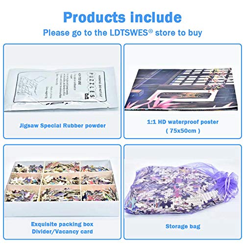 LDTSWES® Rompecabezas de Anime de Japón Rompecabezas, Rompecabezas de Madera de 1000 Piezas, para Jugar en casa Juegos de Ocio Rompecabezas sin Marco-Siete pecados Capitales