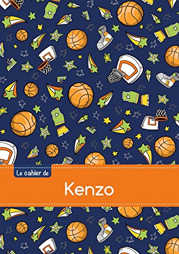 Le cahier de Kenzo - Blanc, 96p, A5 - Basketball (Enfant)