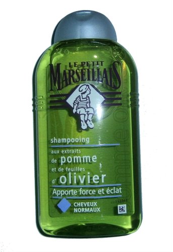 LE PETIT MARSEILLAIS Lot de 3 Shampooings pour cheveux normaux - Pomme Olivier - 250 ml