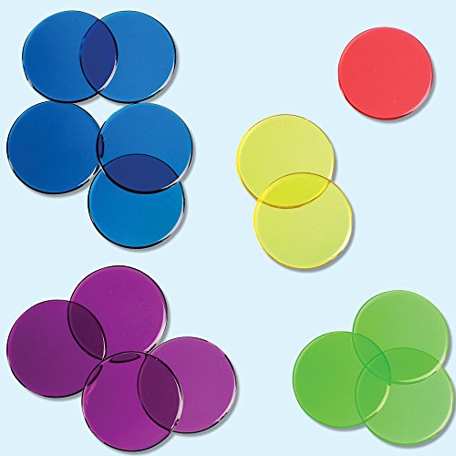 Learning- Fichas Transparentes, 6 Colores (LER0131)
