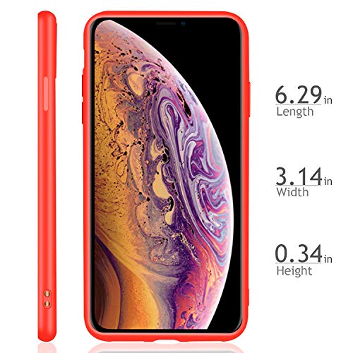 Leathlux 9X Funda iPhone XS MAX Silicona, Carcasa XS MAX Ultra Fina TPU Gel Protector Cover Case para iPhone XS MAX - Rosa, Verde, Púrpura, Azul Cielo, Amarillo, Rojo, Azul Oscuro, Translúcido, Negro
