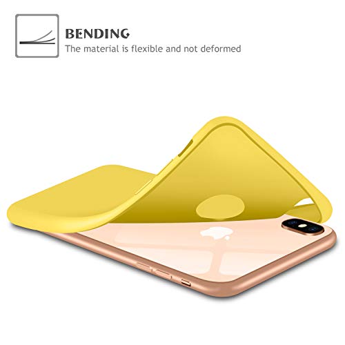 Leathlux 9X Funda iPhone XS MAX Silicona, Carcasa XS MAX Ultra Fina TPU Gel Protector Cover Case para iPhone XS MAX - Rosa, Verde, Púrpura, Azul Cielo, Amarillo, Rojo, Azul Oscuro, Translúcido, Negro