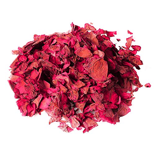 LEBQ 100 Gramos de Pétalos de Rosa Secos Pétalos de Flor Real para Baño Pies Boda Confeti Accesorios de Manualidades, 1 Bolsa
