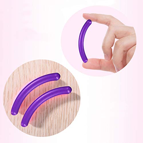 LEBQ 24 recambios para rizador de pestañas, Almohadillas de Recambio de Goma de Silicona, Color Negro, recambios para rizador de pestañas Universal con una Caja de Almacenamiento Transparente