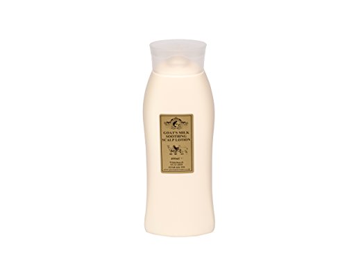 Leche de cabra Loción Calmante Cuero Cabelludo 400 ml por Elegance Natural Skin Care para Psoriasis Eczema piel seca dermatitis rosácea