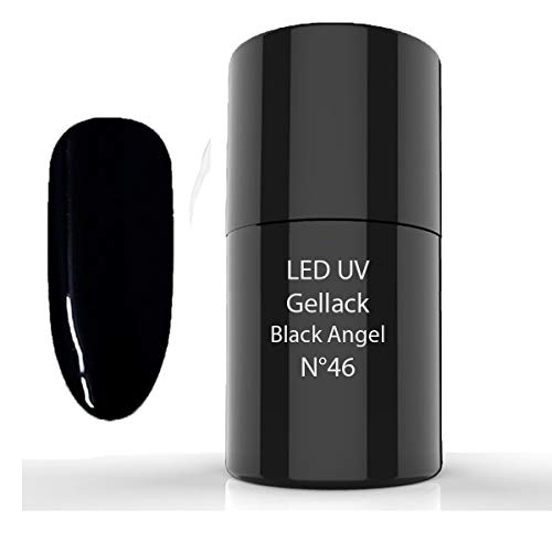 LED-UV Nail Polish Gel SET N° 10 - Esmalte en gel, 1x N°01 White - 1x N°17 Muddy Biscuit - 1x N°46 Black Angel