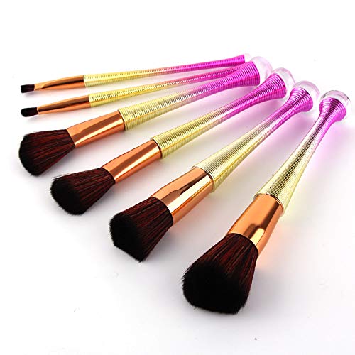 LEDADIE pinceles de maquillaje LEDADIE 6pcs / set LEDADIE Set de pinceles Mango en espiral Cosmetic Pro Foundation Powder Sombra de ojos Blush   Blending Contour Cosmetics Tools-brush36