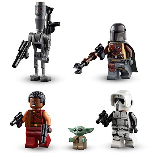 LEGO 75292 Star Wars The Mandalorian Nave Espacial del Cazarrecompensas Juguete con Minifigura del Niño