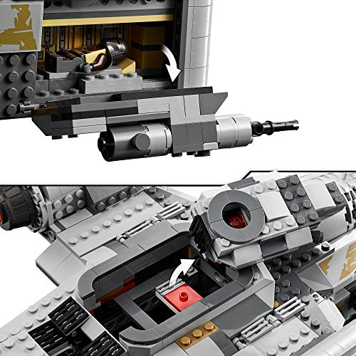 LEGO 75292 Star Wars The Mandalorian Nave Espacial del Cazarrecompensas Juguete con Minifigura del Niño