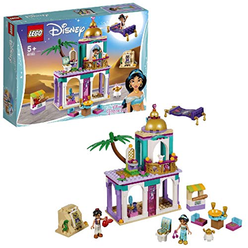 LEGO Disney Princess - Aventuras en Palacio de Aladdín y Jasmine, juguete creativo de construcción (41161)