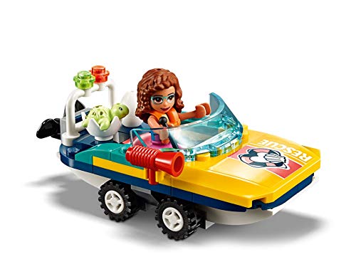 LEGO Friends - Misión de Rescate: Tortugas Nuevo juguete de construcción de Clínica Veterinaria con Lancha de Rescate, incluye Mini muñecas (41376)