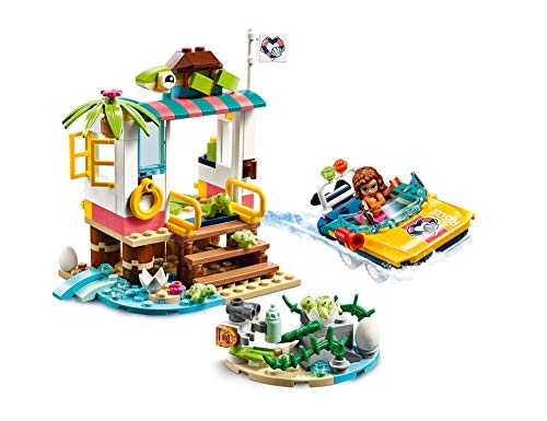 LEGO Friends - Misión de Rescate: Tortugas Nuevo juguete de construcción de Clínica Veterinaria con Lancha de Rescate, incluye Mini muñecas (41376)