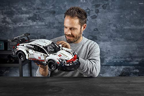 LEGO Technic - Porsche 911 RSR, maqueta de juguete de coche deportivo de carreras para construir (42096)