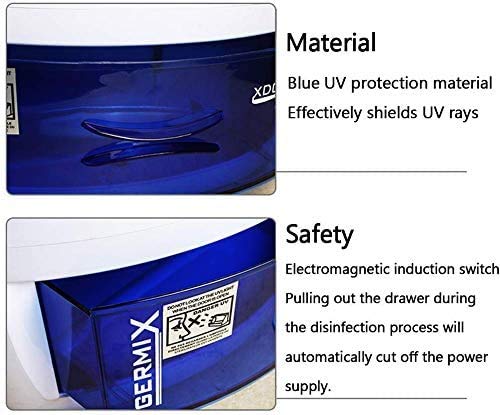 LEJIA 2 Capas portátil esterilizador UV Box, para teléfonos móviles, chupetes, cepillos de Dientes, cepillos del Maquillaje, vajilla, Ropa Interior, joyería, Gafas, máscaras