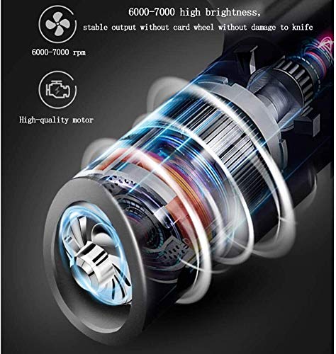Lentes de Cuchillo Afilador de Cuchillos eléctrico - Rueda de Diamante Cuchillo de Cocina Afilador for Restaurar la maquinilla de Afeitar Debido a Sus Hojas lalay (Color : Black)
