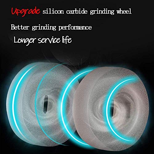 Lentes de Cuchillo Afilador de Cuchillos eléctrico - Rueda de Diamante Cuchillo de Cocina Afilador for Restaurar la maquinilla de Afeitar Debido a Sus Hojas lalay (Color : Black)