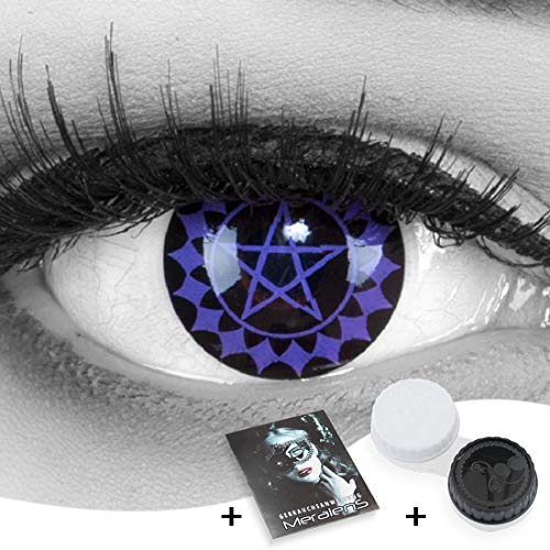 Lentillas de color violeta Black Butler 1 par. Calidad superior para Halloween Carnaval, carnaval de Halloween,cosplay de anime, gratis estuche de lentillas sin graduación