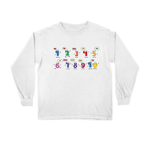lepni.me Camiseta para Niño/Niña Amo Las matemáticas, Ropa de Regreso a la Escuela o de graduación (14-15 Years Blanco Multicolor)