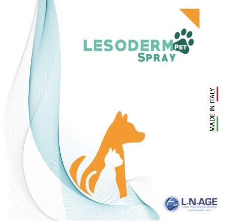 Lesoderm Pet parche de curación para animales 50 ml - Parche Spray protector para contusiones y heridas superficiales de perros, gatos, mascotas y patios