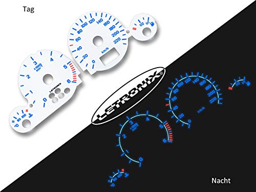 LETRONIX - Discos para tacómetro, para coche Astra G Zafira A 0 – 220 km/h 6000 U/min diésel