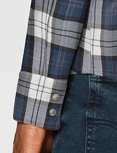 Levi's Barstow Western Standard Camisa, Azul (Archer Cloud Dancer 0007), Medium para Hombre