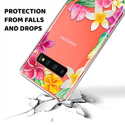 Lex Altern TPU Funda para Samsung Galaxy S20 Plus 5G S10e Note 10 9 Floral Ligera Florecer Orchid Nature Carcasa Linda Rosado Cubierta Botanic Transparente Delgado Suave Adorable uk0346