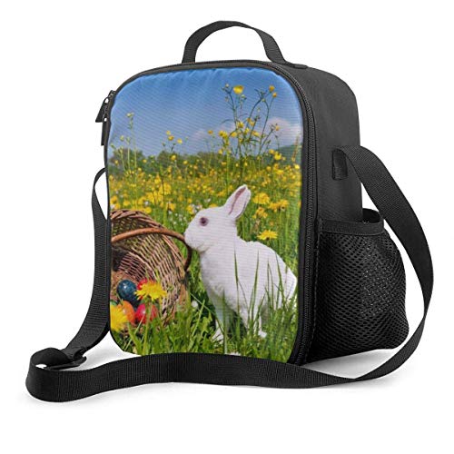 leyhjai Fiambrera premium, deliciosa hamburguesa bolsa de almuerzo aislada para hombres mujeres adultos, trabajo de oficina Picnic senderismo playa fiambrera