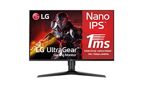 LG 27GL850-B - Monitor Gaming QHD de 68.6 cm/27", con Panel NanoIPS (2560 x 1440 píxeles, 16:9, 1 ms GtG, 144Hz, G-Sync compatible, 350 cd/m², 1000:1, DCI-P3 >98%, DP x1, HDMI x2, USB x3) Color Negro