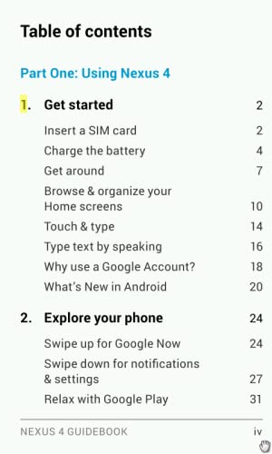 LG Nexus 4 Manual