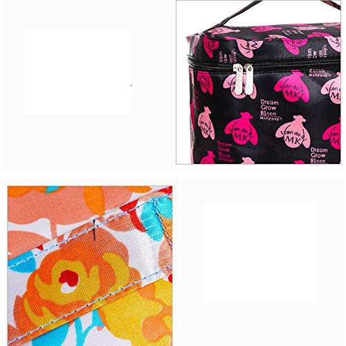 LIAOER Bolsa Cosméticos Gran Capacidad, Bolsa Maquillaje Viaje Impermeable, Bolsa Almacenamiento Artículos Tocador Portátil, Maquillaje Mujer, Belleza, Estuche Cosméticos para Uñas-Coreano