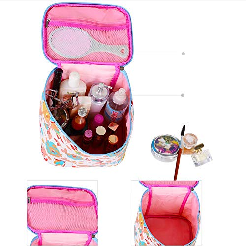 LIAOER Bolsa Cosméticos Gran Capacidad, Bolsa Maquillaje Viaje Impermeable, Bolsa Almacenamiento Artículos Tocador Portátil, Maquillaje Mujer, Belleza, Estuche Cosméticos para Uñas-Coreano