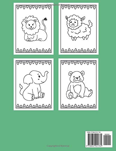 libro da colorare bambini Animali 12 - 18 mesi: Libro da disegno Girls & Boys | +50 motivi di animali per bambini - da 1 anno in poi - grande formato | Impara a colorare per i più piccoli.