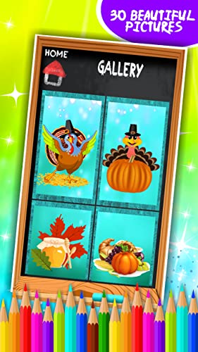 Libro de colorear de acción de gracias