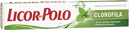 Licor del Polo - Dentífrico Clorofila - Frescor Tradicional, Anti bacteriano y Anticaries - 2 uds de 75 ml