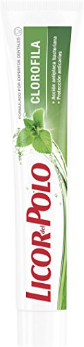 Licor del Polo - Pasta de dientes Clorofila - Frescor Tradicional, Anti bacteriano y Anticaries - 1 tubo de 75 ml