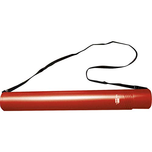 Liderpapel Portaplanos Plástico Diámetro 6 Cm Extensible Hasta 80 Rojo