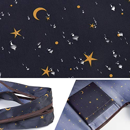 LIELIE Bolsa de Compras Plegable Reutilizable ecológica, Tela Impermeable Ripstop, Lavable a máquina Duradera Resistente Bolsas de Mano Bolsa de Compras,14